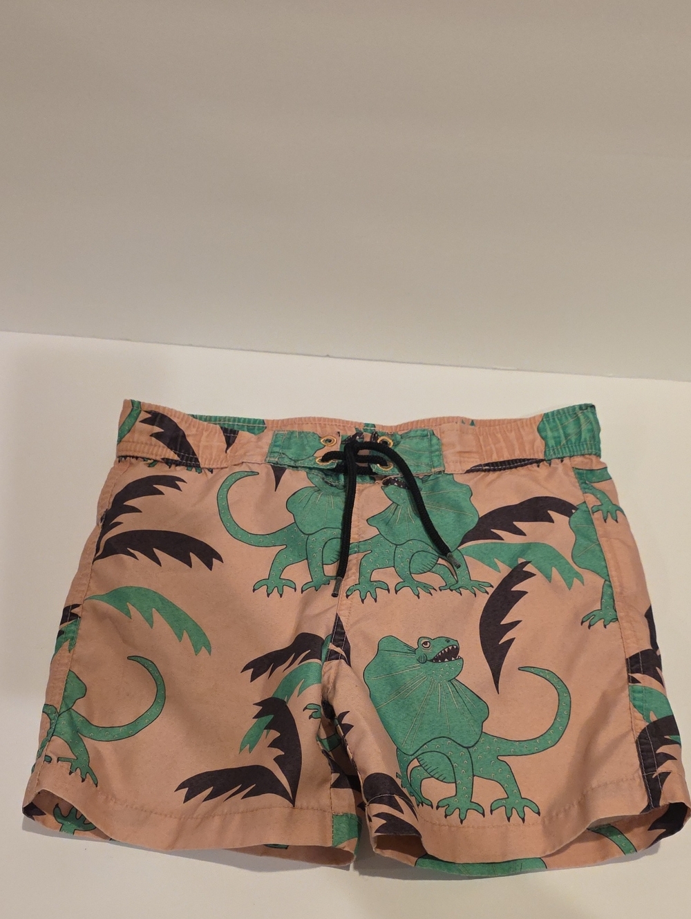 Mini Rodini Kids Pink Lizard Print Swim Shorts Size Unmarked Fits 6-8